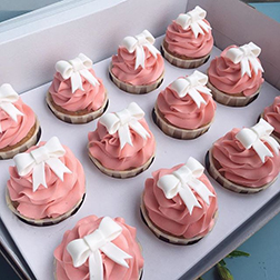 Beautiful Bows Dozen Cupcakes