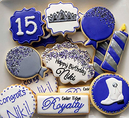 True Blue Birthday Cookies