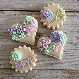 Flower Bunch Birthday Cookies