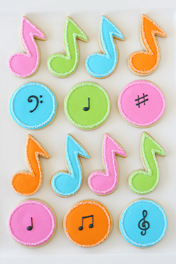 Musical Note Cookies