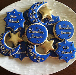 Midnight Blue Ramadan Cookies