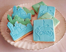 Green and Blue Ramadan Cookies