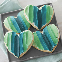 Shades of Love Heart Cookies