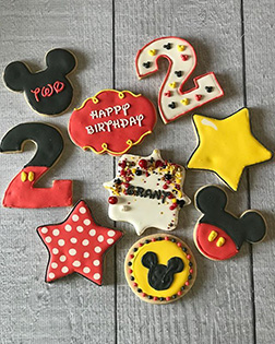 Mickey Club Birthday Cookies