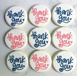 Thank You Note Cookies