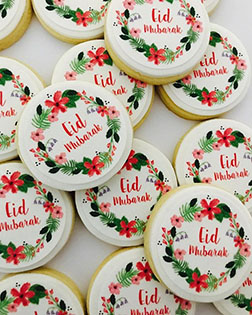 Flower Wreath Eid Cookies