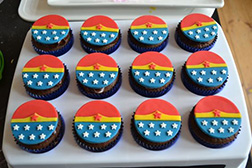 Wonder Woman Dozen Cupcakes