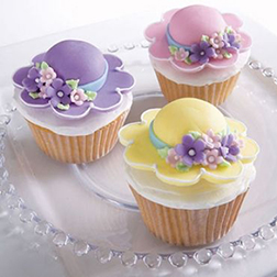Floral Fedora Cupcakes