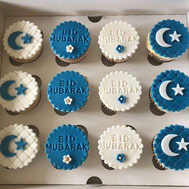 True Blue Eid Cupcakes