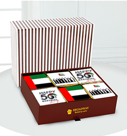 Burj Khalifa National Day Brownie Box