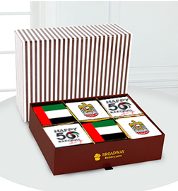 Symbolic National Day Brownie Box