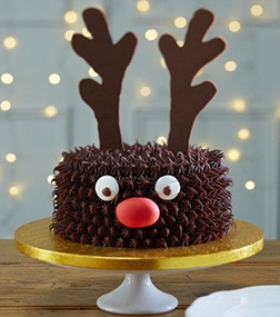 Frosted Reindeer Cake