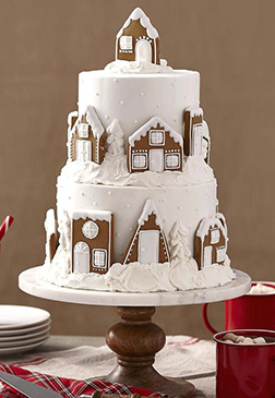 North Pole Town Cake