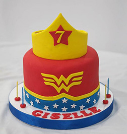 Inner Wonder Woman Cake