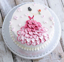 Rose Petal Princess Cake