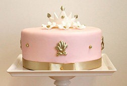 Golden Tip Crown Cake