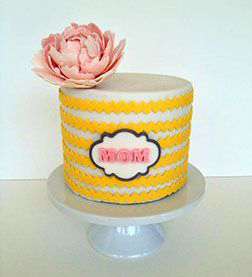 Yellow Bands Cake