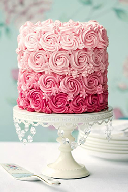 Rosy Ombre Cake