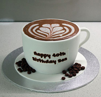 Well Made Cappuccino Birthday Cake