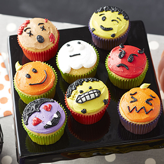 Monster Emoji Cupcakes