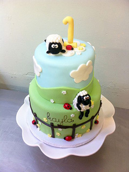 Sheeps In the Field Cake