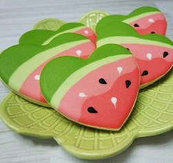 Watermelon Thank You Cookies