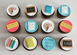 School Tools Cupcakes