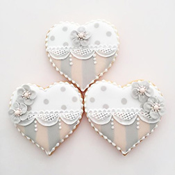 Vintage Heart Cookies