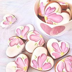 Hearts and Petal Cookies