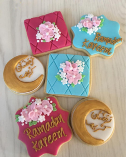 Floral Ramadan Wish Cookies