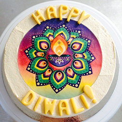 Ornate Diwali Lantern Cake