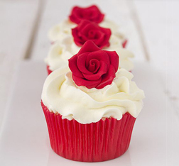 Pretty Rose Dozen Cupcakes