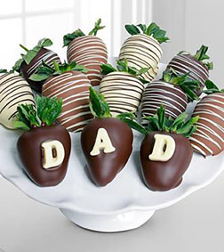 Swizzles for Dad Dipped Strawberries