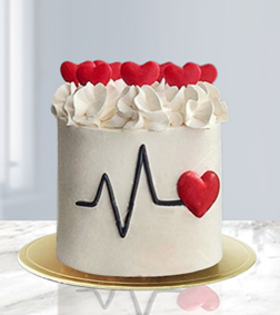 Beating Heart Mono Cake