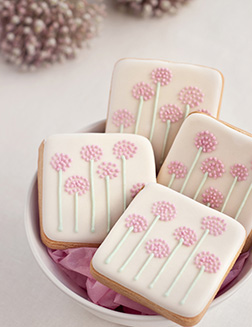 Pink Posy Cookies