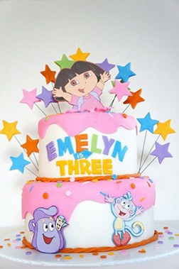 Dora and Boots' Great Adventure Cake