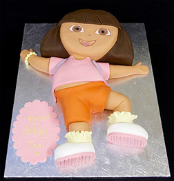 Fully Body Dora the Explorer Cake