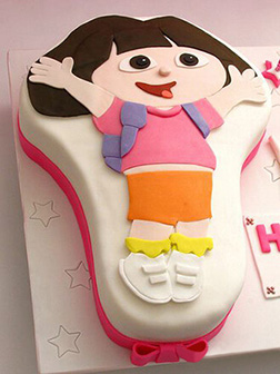 Jump for Joy Dora the Explorer Birthday Cake