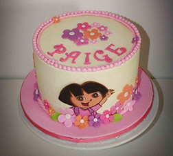 Dora the Explorer Hat Box Cake