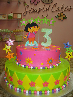 Dora the Explorer Color Pop Cake