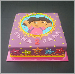 Dora the Explorer Classic Birthday Cake