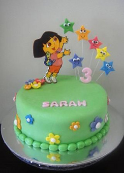 Dora the Explorer Star Catcher Birthday Cake