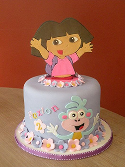 Dora the Explorer Pop-Out Birthday Cake