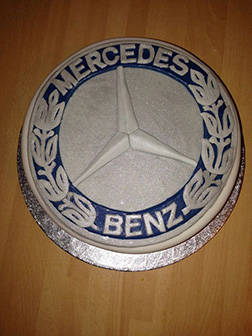 Mercedes Benz Emblem Cake