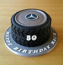 Mercedes Tire Stack cake