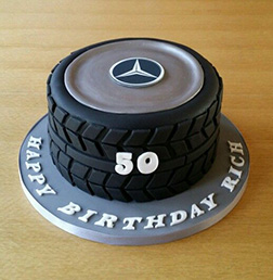 Mercedes Tire Stack cake