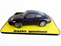 Porsche Carrera Racing Cake