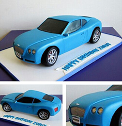 The Blue Blur Car Cake