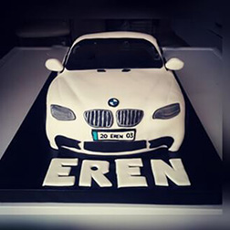 Sleek BMW Cake