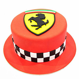 Finish Line Ferrari Cake